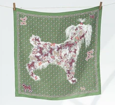 Rent håndlaget silkeskjerf