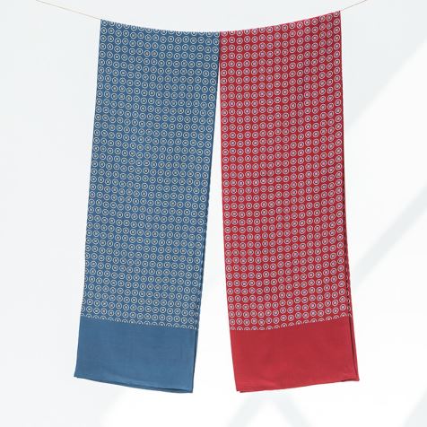 Vintage Digital Print Long Silk Scarf