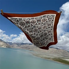 Twill silke brudeskjerf